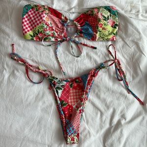 Floral patterned bikini